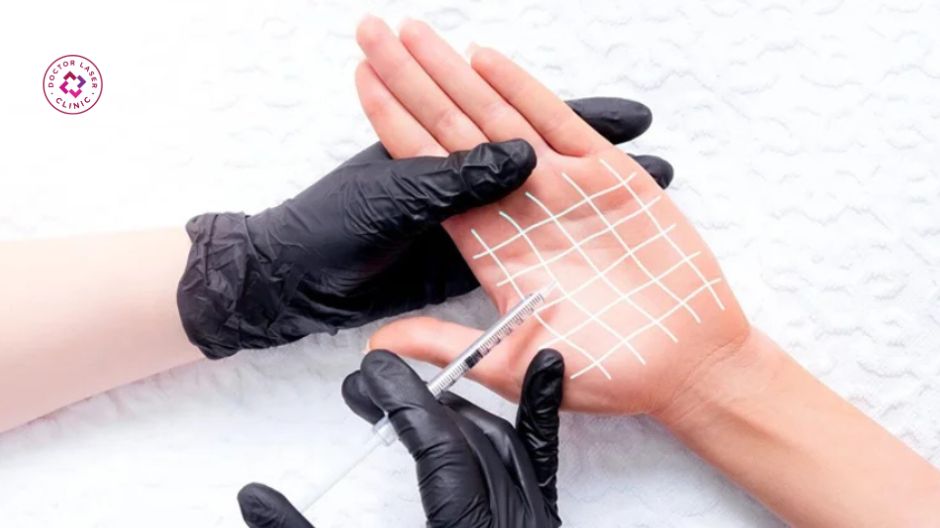 đối tượng chỉ định tiêm botox trị mồ hôi tay