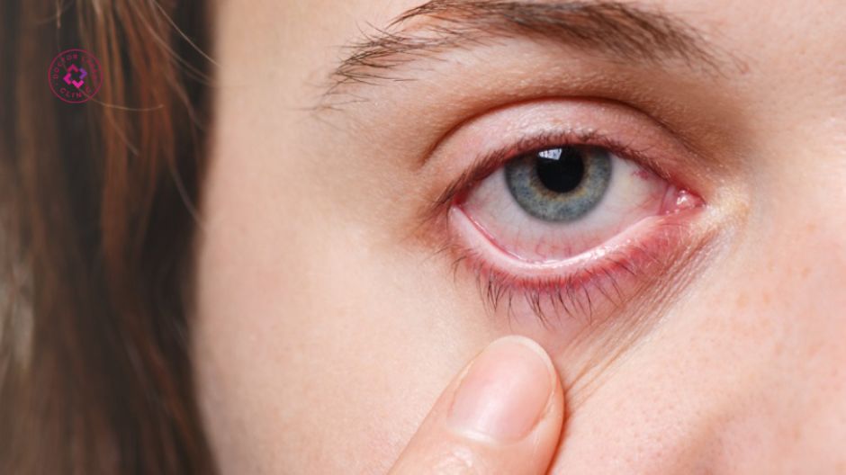 khô mắt sau tiêm botox xóa nhăn