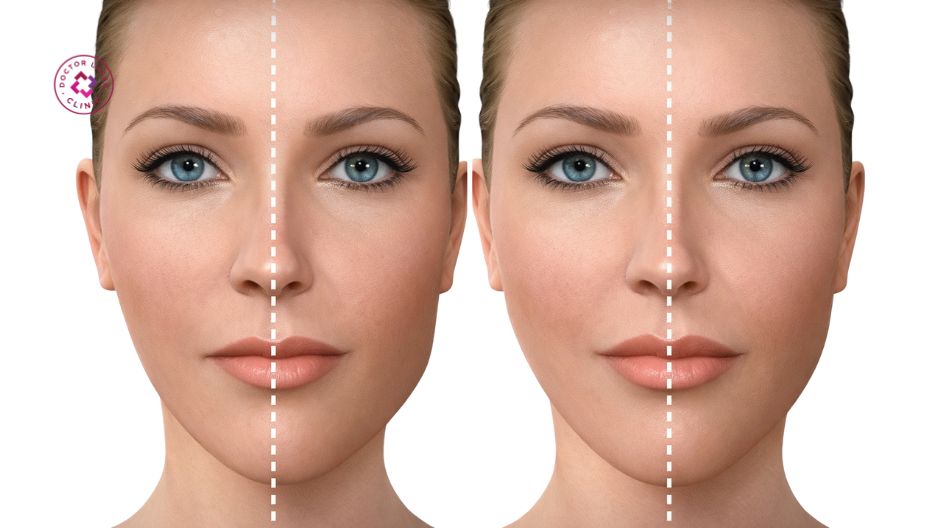 lợi ích của filler đối với gương mặt lệch