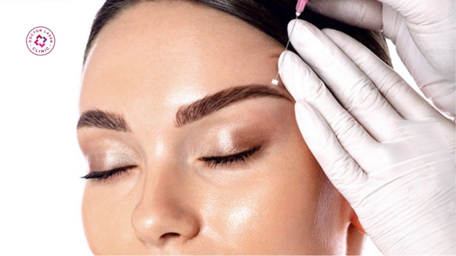 nâng cung mày bằng chỉ an toàn