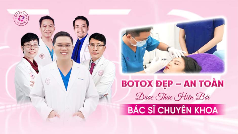 cơ sở da liễu uy tín tiêm botox gọn hàm