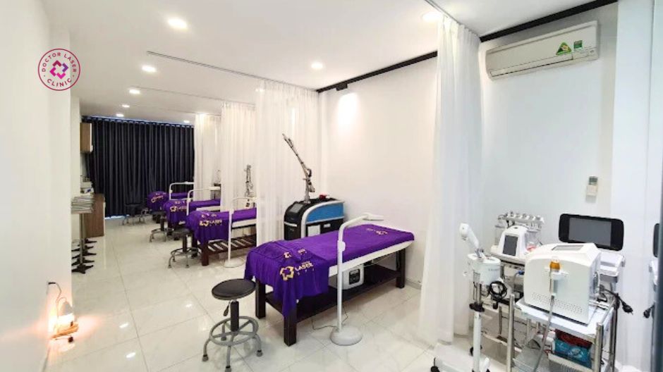 cơ sở vật chất phòng khám da liễu