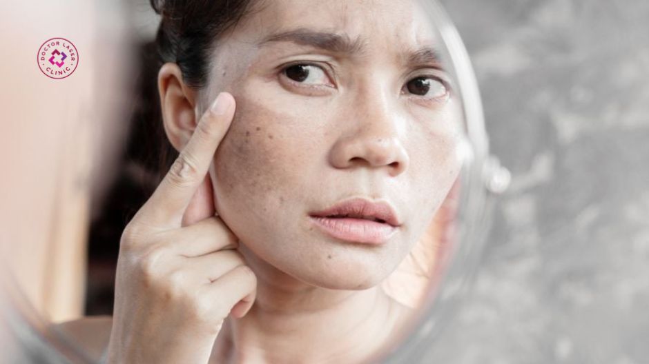 da xỉn màu tông da không đều