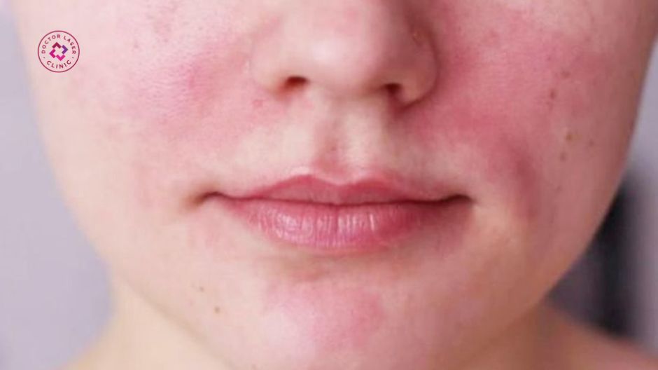 da đỏ bỏng rát sau laser co2 fractional