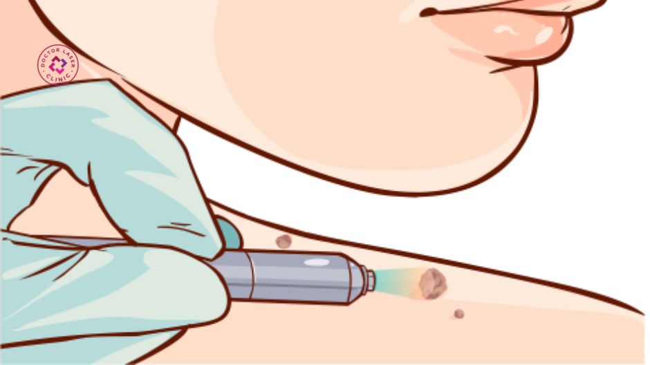 đốt mụn thịt bằng laser co2 là phương pháp gì