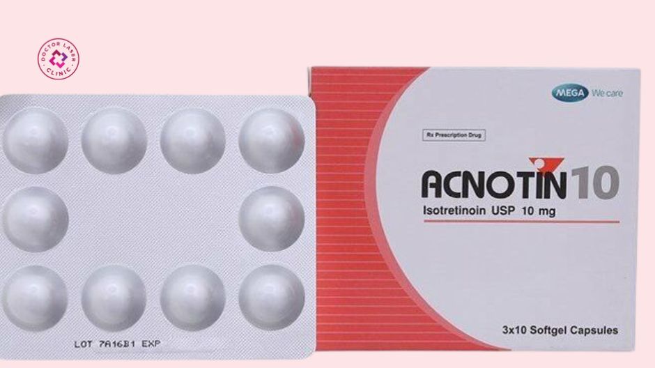 isotretinoin đường uống điều trị mụn bọc lưng