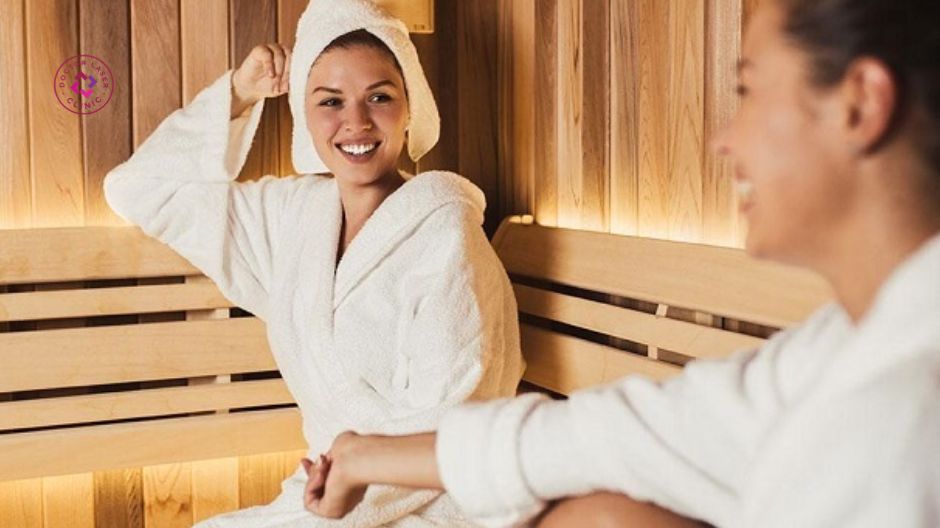 không nên xông hơi sau tiêm meso nách