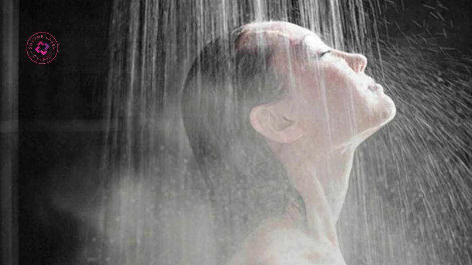 không tắm nước nóng sau pico laser