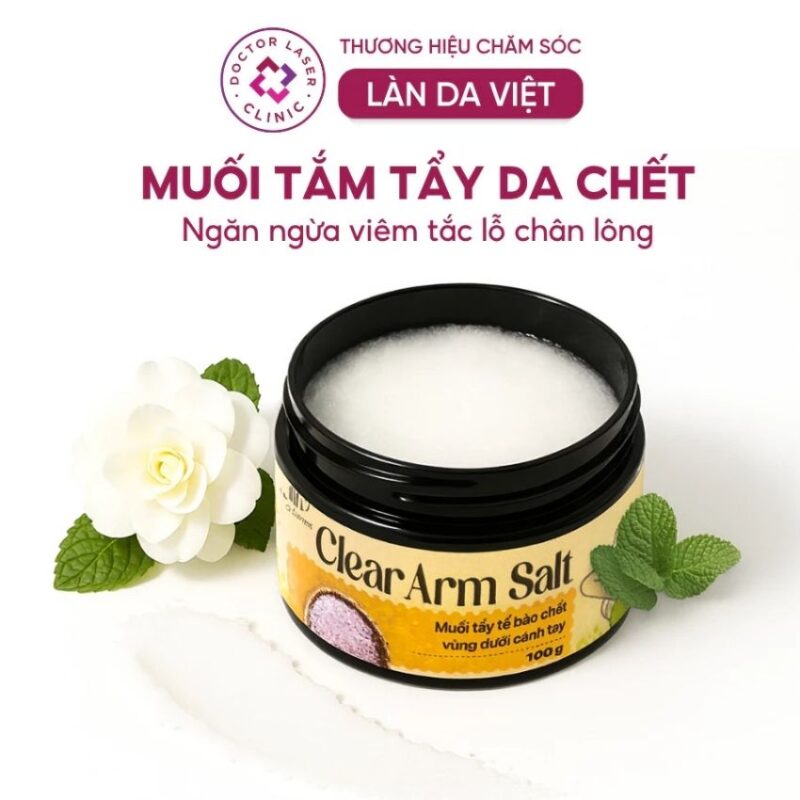 muối tắm tẩy tế bào chết nách dr cosmess bạc hà