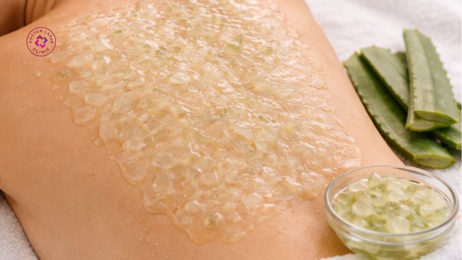 nha đam hỗ trợ làm dịu thâm mụn lưng