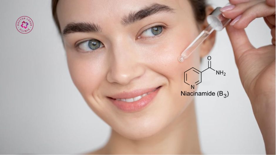niacinamide nồng độ thấp phục hồi da sau peel