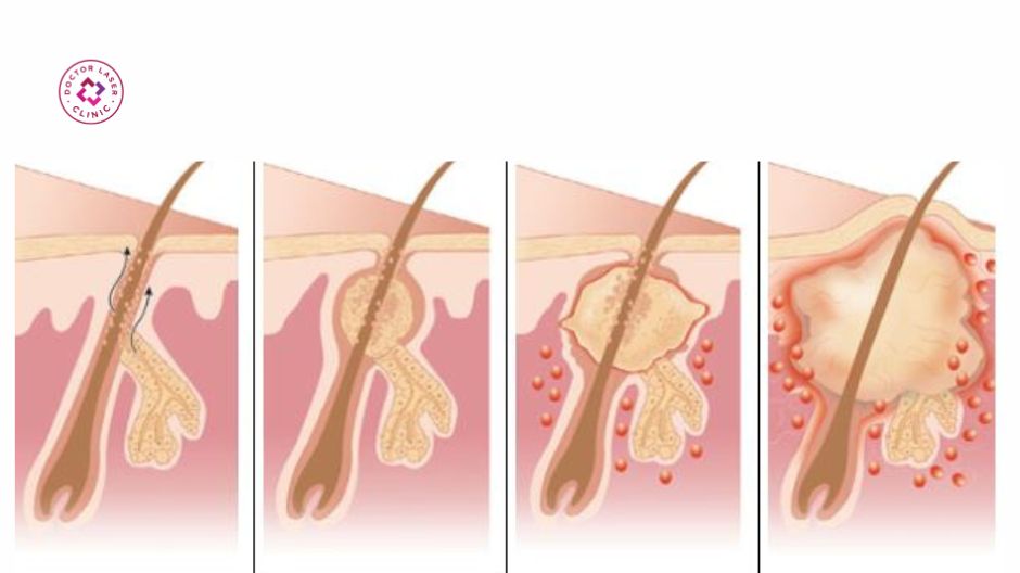 tăng sừng hoá nang lông giai đoạn 2 mụn lưng