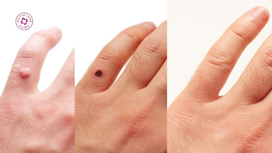 thời gian phục hồi sau đốt mụn cóc laser co2