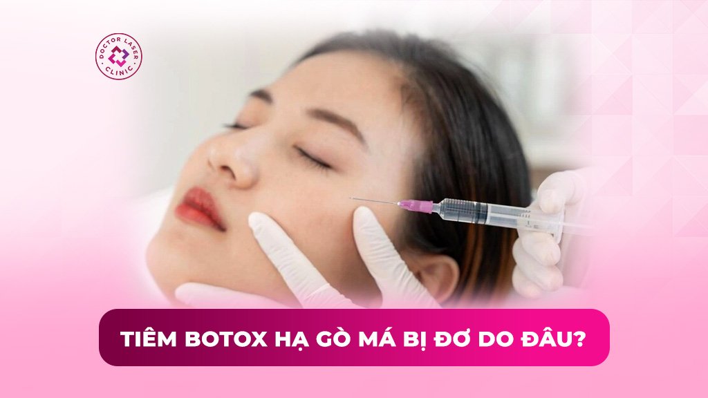 Tiêm botox hạ gò má bị đơ là do đâu? Làm sao khắc phục?