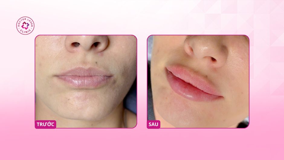 trước sau khử thâm môi bằng laser co2 fractional