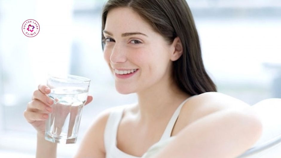 uống đủ nước sau tiêm meso trắng da