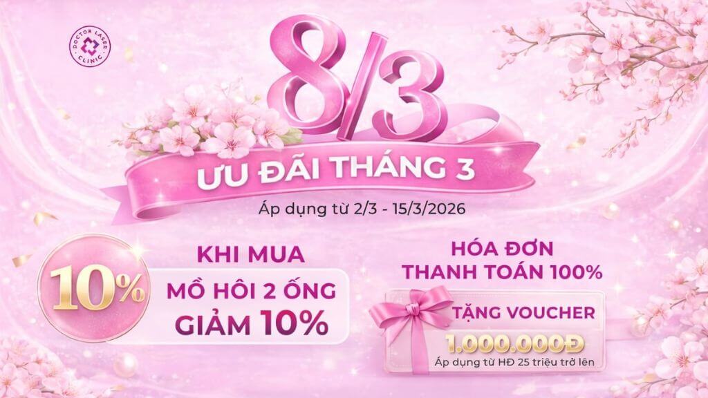 Ưu đãi 8/3, tri ân phái đẹp cùng Doctor Laser