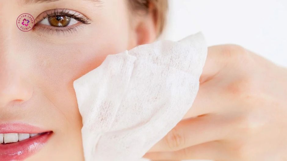 vệ sinh da nhẹ nhàng trong 24 giờ đầu sau khi tiêm botox