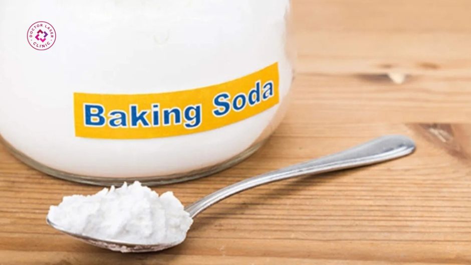baking soda hỗ trợ trị mụn lưng