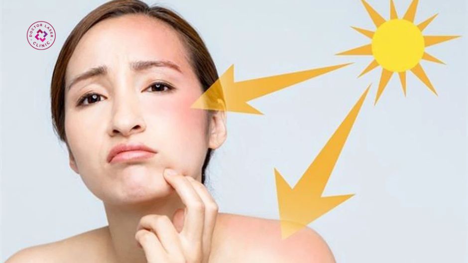 bảo vệ da khỏi ánh nắng sau peel da trị mụn