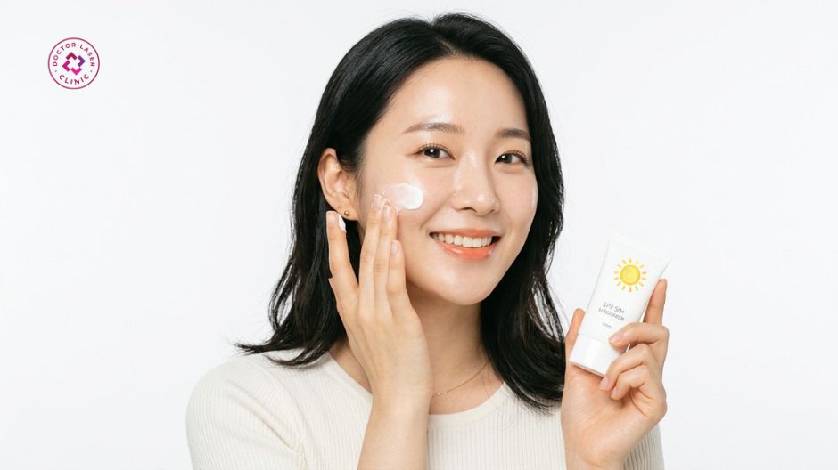 bôi kem chống nắng phòng ngừa mụn trứng cá đỏ