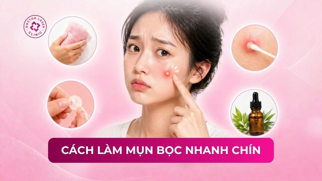 9 cách làm mụn bọc nhanh chín, giảm sưng và an toàn