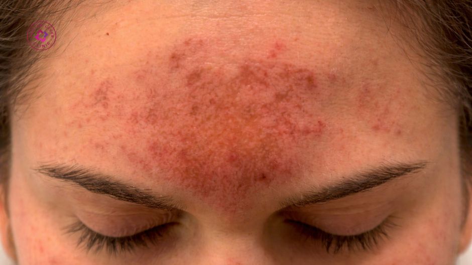 da bị bỏng sau peel da