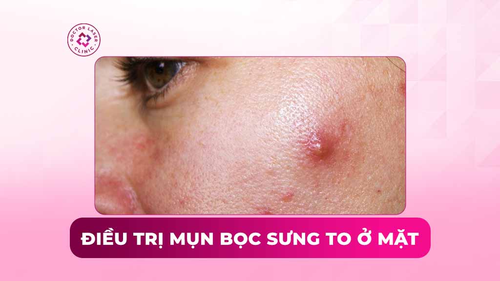 Cách điều trị mụn bọc sưng to ở mặt không để lại sẹo