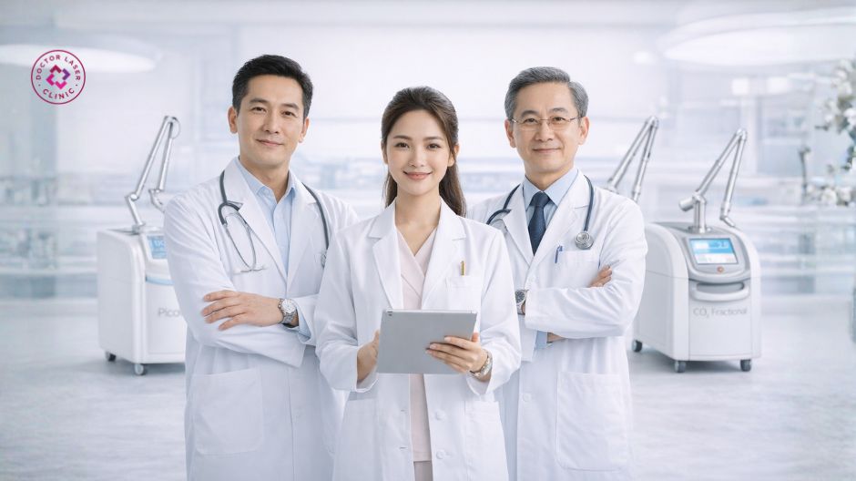 đội ngũ bác sĩ xoá xăm chuyên môn cao