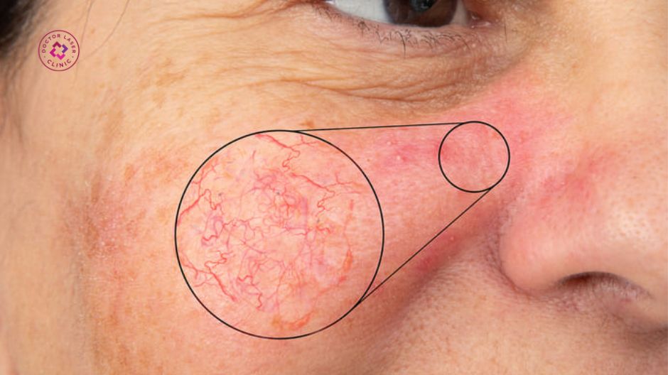 giai đoạn giãn mao mạch mụn trứng cá đỏ