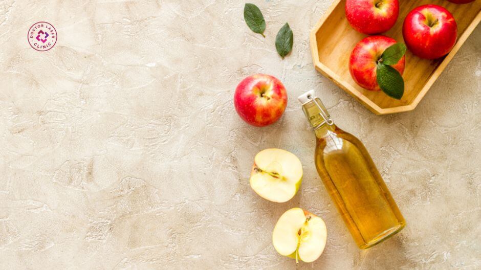 giấm táo hỗ trợ trị mụn lưng