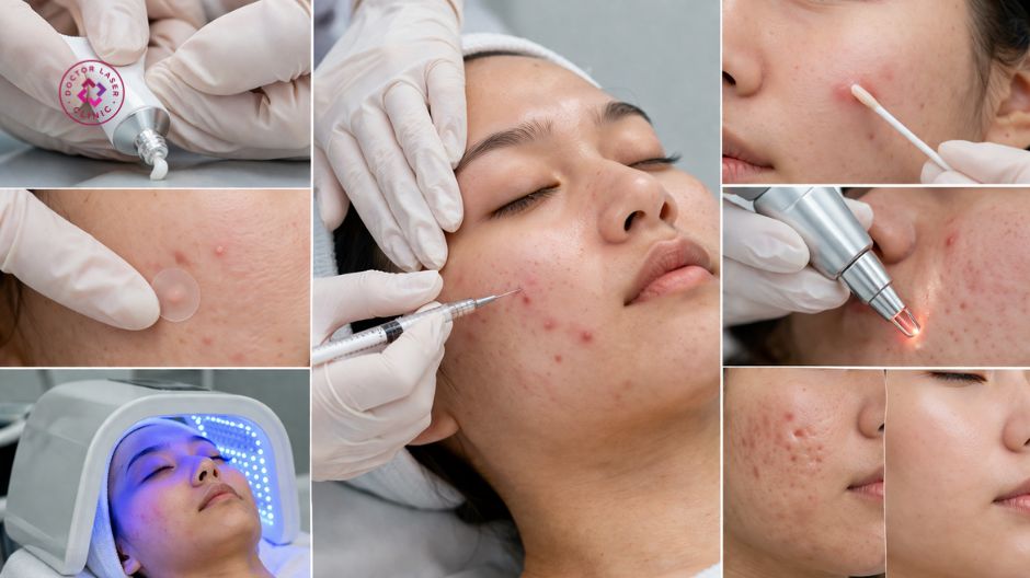 kết hợp với các công nghệ hỗ trợ trị mụn bọc