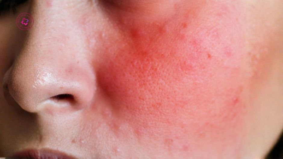 kích ứng da sau peel đỏ rát châm chích