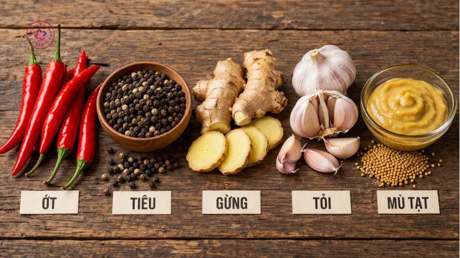 kiêng ăn thực phẩm cay nóng sau peel da