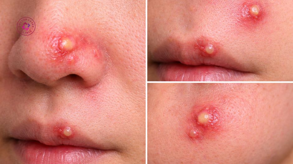 mụn nhiễm trùng nguy cơ lan rộng