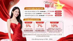 mừng đại lễ 30/04-01/05 nhận ưu đãi hấp dẫn tại doctor laser