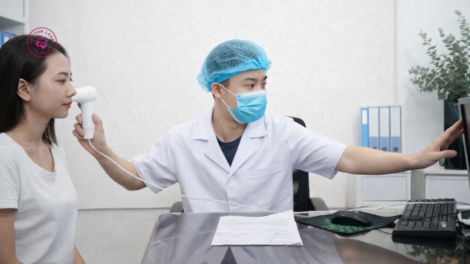 soi da chẩn đoán mụn bọc ở cằm