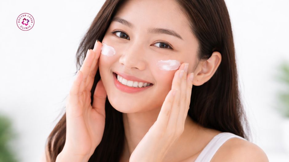 sử dụng kem chống nắng sau peel da