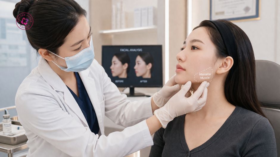 thăm khám bác sĩ sớm sau tiêm botox gọn hàm