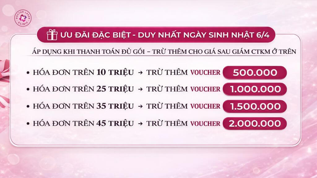 ưu đãi đặc biệt duy nhất ngày 06/04