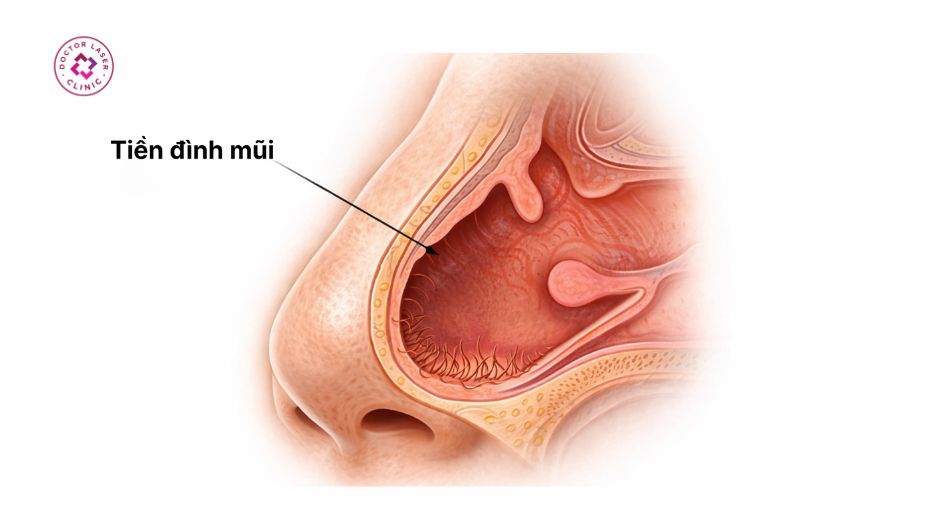 viêm tiền đình mũi gây mụn bọc ở mũi