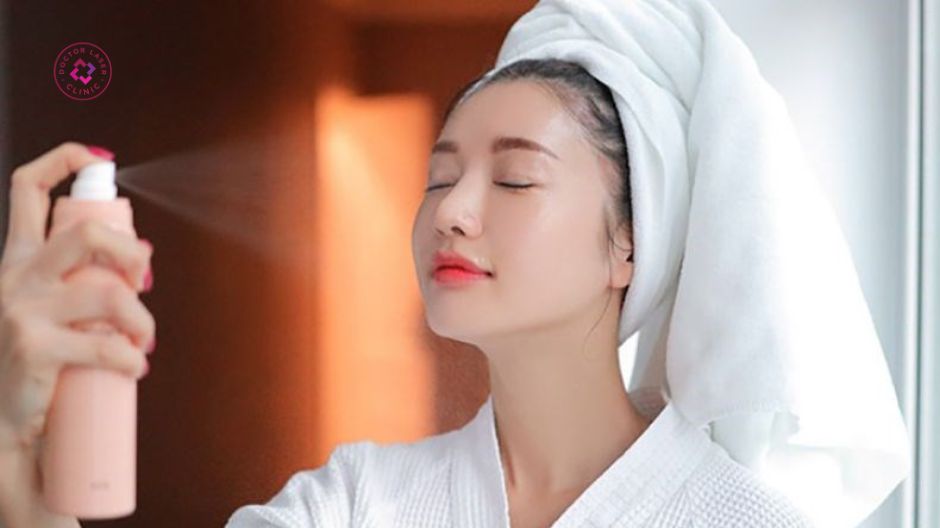 xịt khoáng cấp ẩm sau peel da