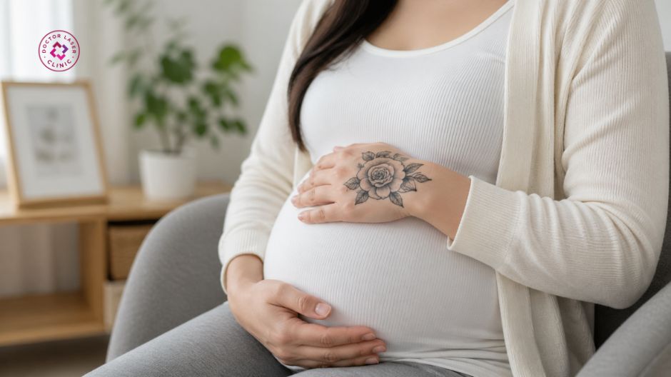 xoá xăm khi mang bầu có được không