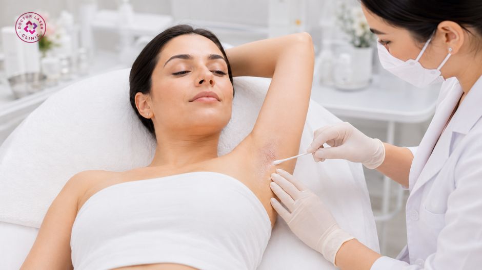 bảo vệ vùng da trước khi peel