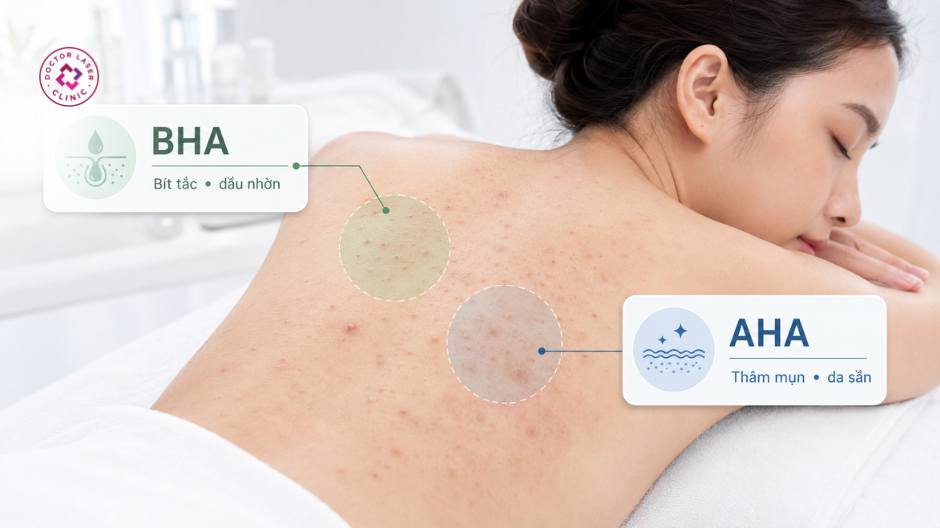 bha aha trong peel lưng