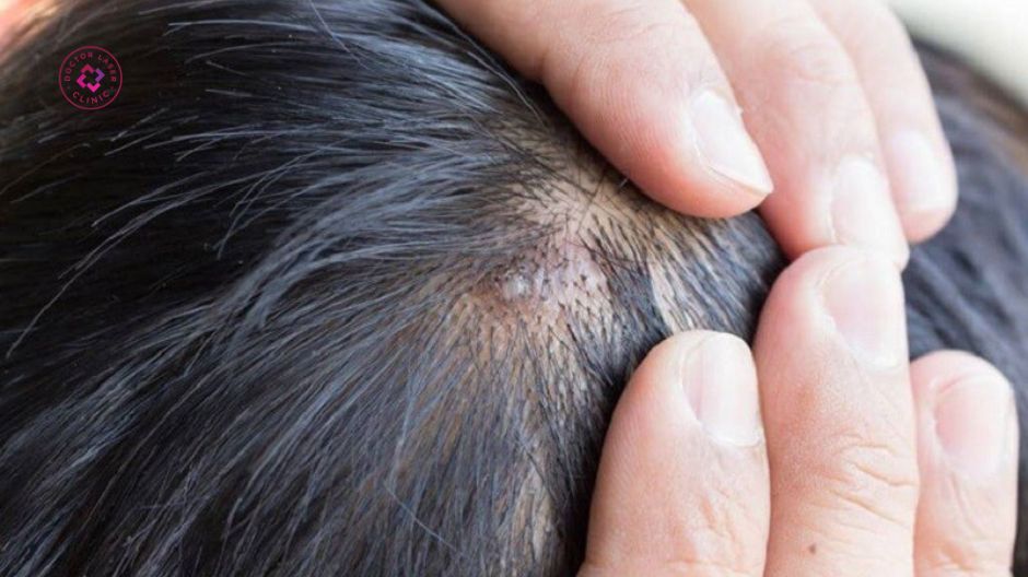 dấu hiệu nhận biết mụn trên đầu