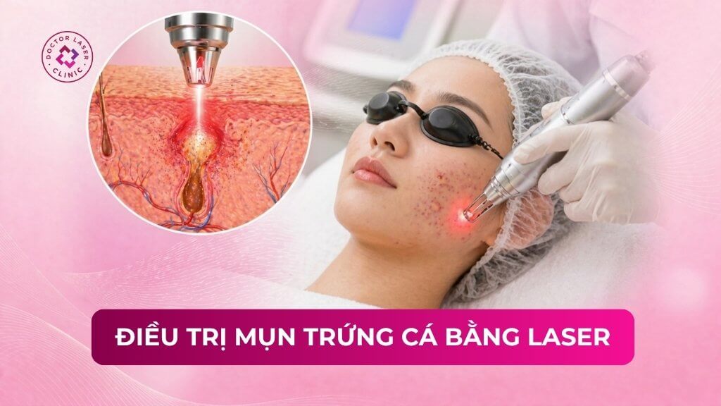 điều trị mụn trứng cá bằng laser