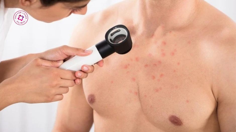 đối tượng dễ bị mụn ở ngực