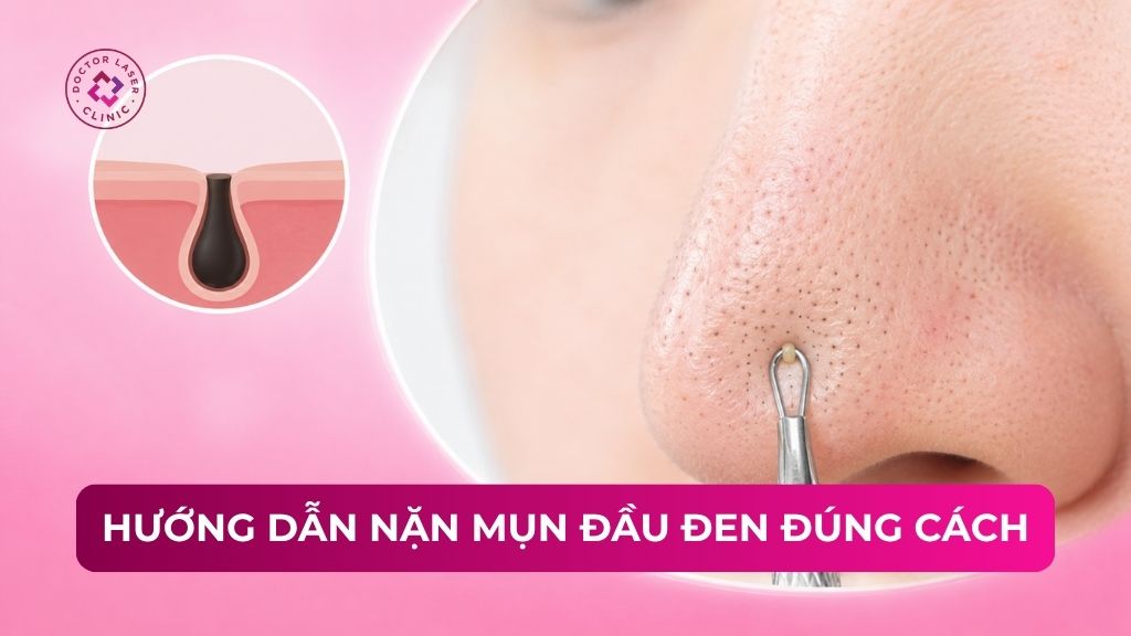 Hướng dẫn nặn mụn đầu đen đúng cách