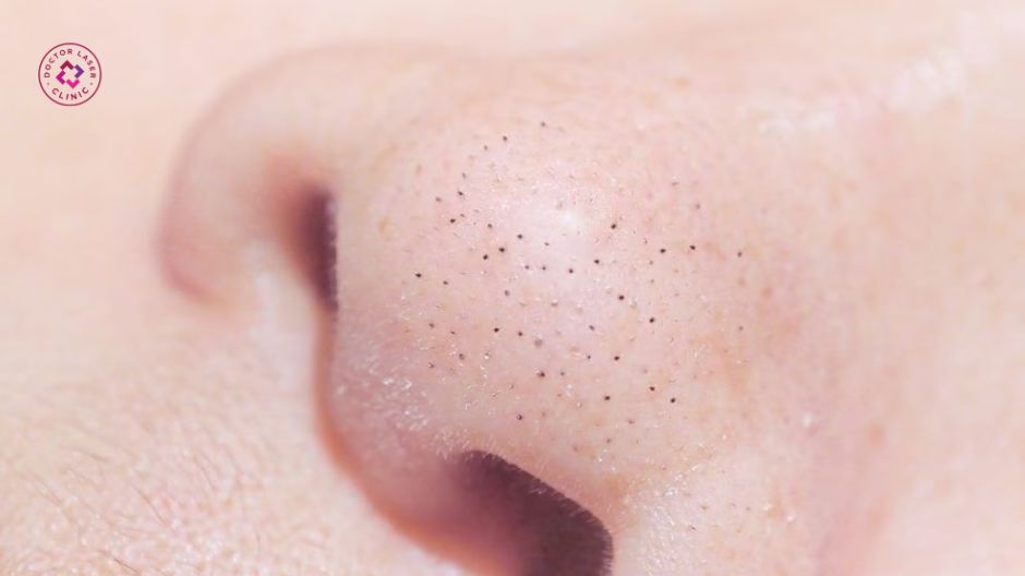 không lấy sạch nhân mụn đầu đen